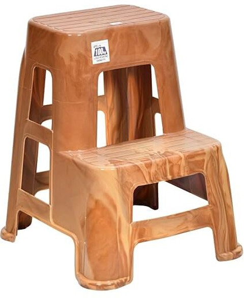 Nilkamal STURDY STEP STOOL PEARWOOD Living Bedroom Stool