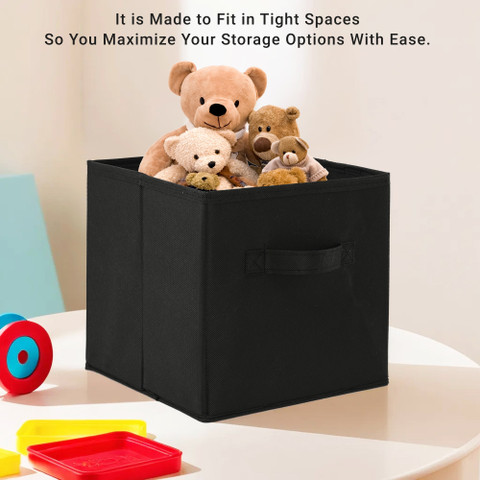 HOMESTIC Plain Square Foldable Toy Book Storage Box Price in