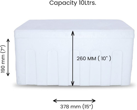 EITPL E-Kool 10 L Insulated Ice Box – Durable EPS Cooler for