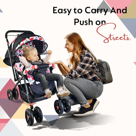 Pandaoriginals JUMBO Baby Stroller Pram for 0-3 Years Point