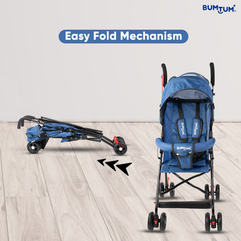 BUMTUM Baby Slim Trim Stroller/Pram For to 36 Months, Reclining