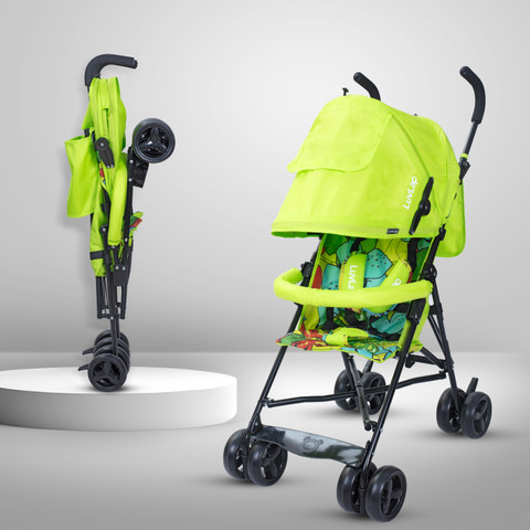 Green Luvlap Strollers LuvLap Tutti Frutti Stroller/Buggy, Compact
