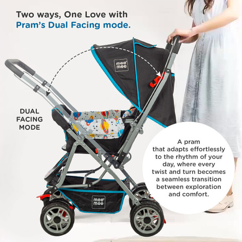 Mee Mee Shopping Pram MeeMee Little Explorer Baby Stroller For 0-3