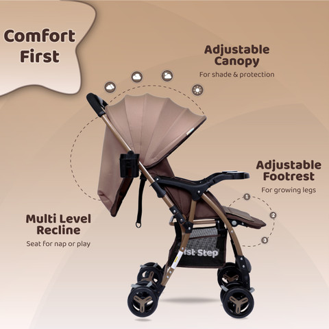 【 新品未使用 】 CARAMEL baby&child 2y 1st Step Caramel Baby With 5 Point Safety Harness And Reversible