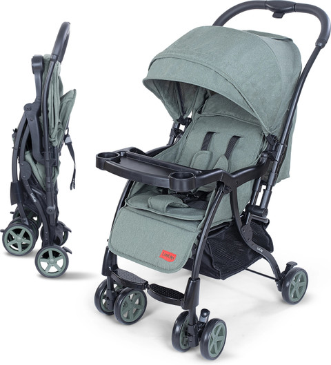 LuvLap Sunshine Plus Stroller Pram with Reversible handlebar, point  harness Stroller