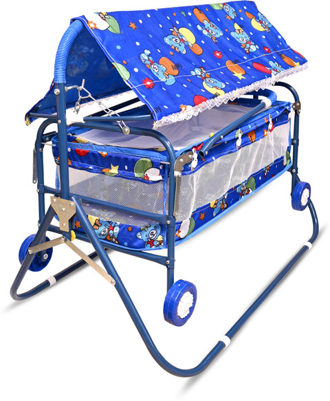 STEELOART New Blue Stroller, Cradle Bassinet with heavy frame