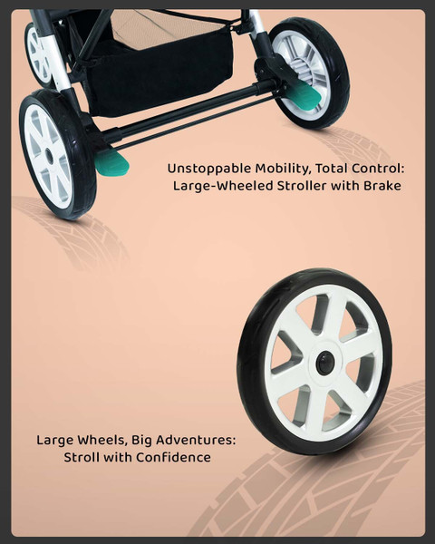 StarAndDaisy Baby Stroller Pram for kids with Wheel Brake New