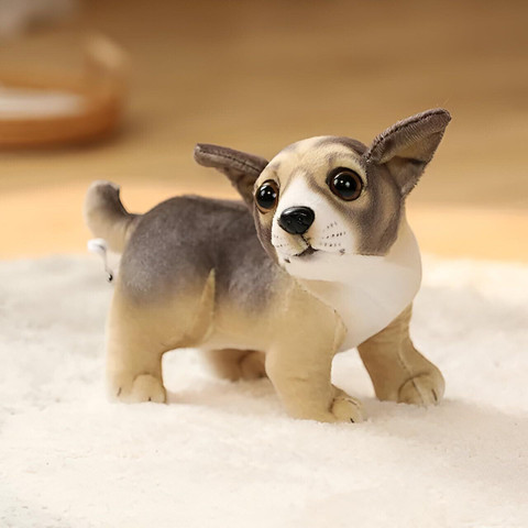 Tickles Cute Chihuahua Dog Soft Stuffed Plush Animal Toy for Kids