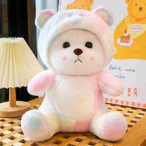 Bear Plush Teddy Bear Pastel Hoodie We Bare Bears Plush Toy With