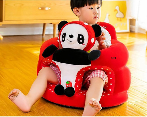 SRT Soft Cute Panda Sofa Seat for newborn Baby high-quality teddy