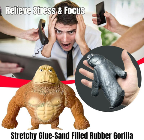 AYUOTOQi Squishy gorilla stress relief toy for kid & adults - 8.5