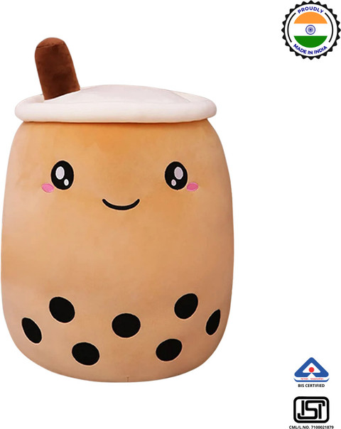 TechMax Solution Cute Boba Tea Plush Stuffed Bubble Tea Plushie