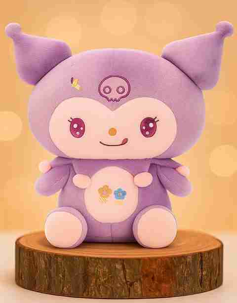 CuddleAura 35cm Kuromi- Plush Doll Sft Anime Character Toy for
