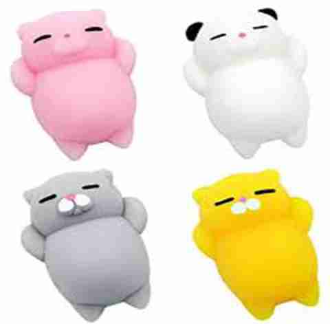 AJI Kawaii Slow Rising Squishy Squeezen Cute Cats Mini Fidget Toy