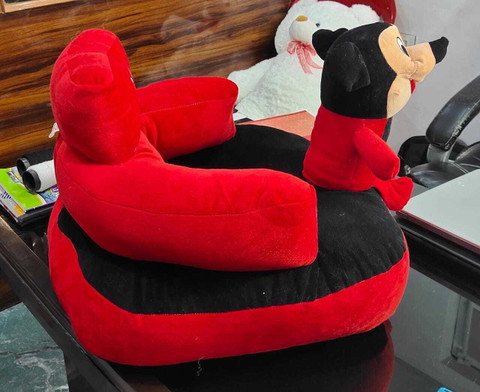 AVS Mickey Shape Soft Plush Cushion Baby Sofa Seat or Rocking