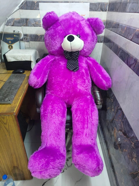 tas Teddy Bear for Your Love Feet Purple Color (6ft-Teddy-Purple-N)  72 inch