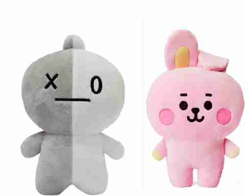Gking BTS Super Soft Toy Cooky with VAN Stuffed Plush Toy