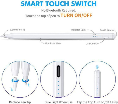 iPadとApple Pencilセット atdaraz iPad Pencil with Magnetic Wireless Charging Tilt