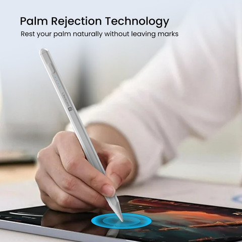Portronics Glide Tablet Stylus Pen, Palm Rejection, Tilt