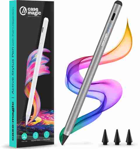 Case-Magic iPad Pencil Active Stylus Pen Palm Rejection, for iPad