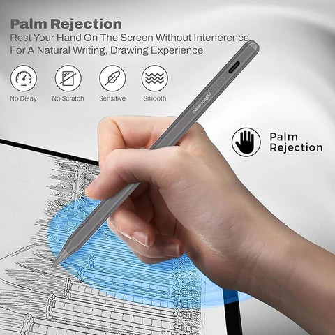 Case-Magic iPad Pencil Active Stylus Pen Palm Rejection, for iPad  2018-2024, Pro, Stylus