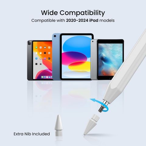 Portronics Glide Tablet Stylus Pen, Palm Rejection, Tilt Sensitivity ...