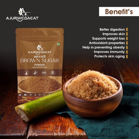 AJURWEDAEAT Brown Sugar – Pure Natural & Organic | Chemical-Free