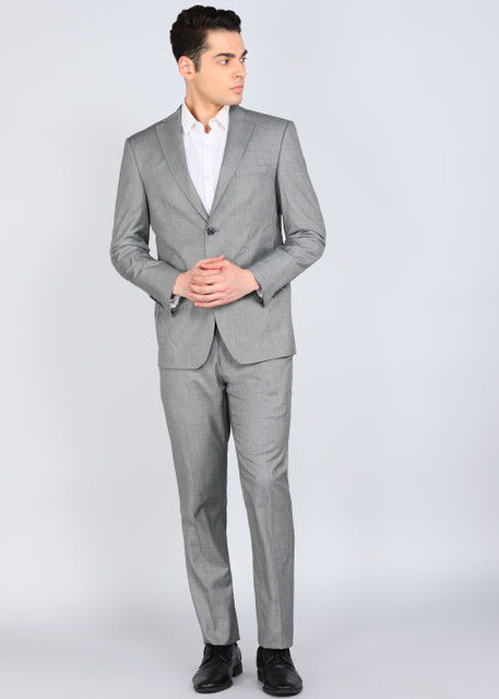 PETER ENGLAND Tuxedo Style Checkered Men Suit