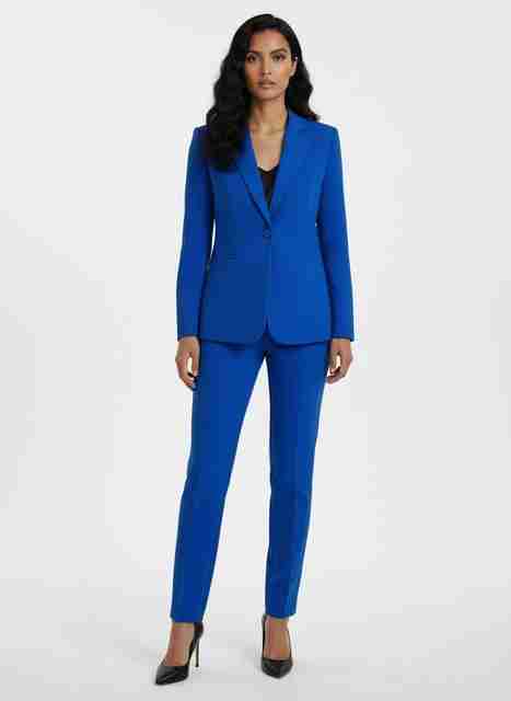 EDENRYD Formal Pantsuit single Button Blazer with Straight Pant Royal Blue Solid Women Suit - Buy EDENRYD Formal Pantsuit single Button Blazer with Straight Pant Royal Blue Solid Women Suit Online at EDENRYD Formal Pantsuit single Button Blazer with Straight Pant Royal Blue Solid Women Suit - Buy EDENRYD Formal Pantsuit single Button Blazer with Straight Pant Royal Blue Solid Women Suit Online at
