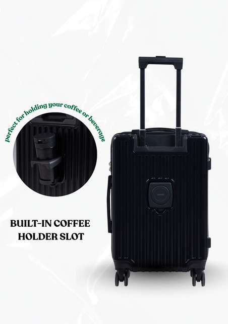 Zensu Zensu_Horizon Cabin Suitcase 8 Wheels - 21 inch BLACK