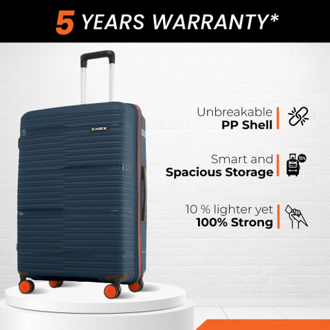 HRX by Hrithik Roshan Zanzibar Check-in Suitcase 8 Wheels - 26