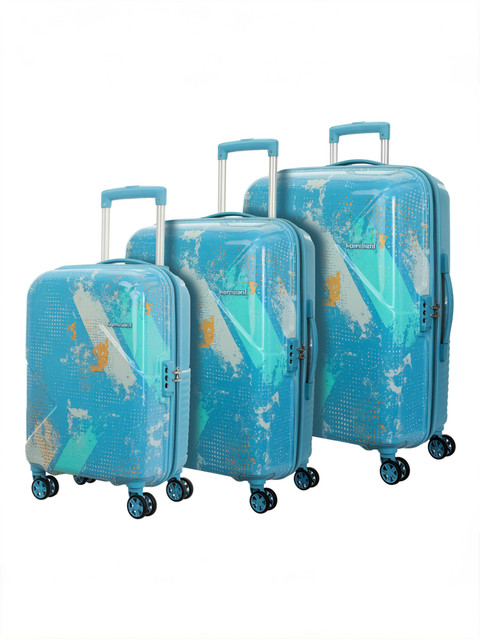 Kamiliant by American Tourister Set of (Small 55Cm |Medium 68Cm| Large  79Cm)Combination Lock-Ather Expandable Cabin Check-in Set Wheels 30 