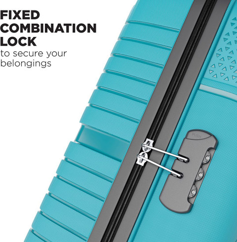 Safari Magnum Zeno 55 Cabin Suitcase 4 Wheels - 22 Inches Teal