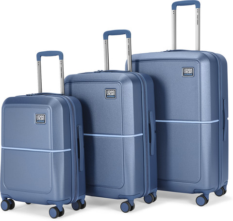 Urban Jungle by Safari Caliber Azure Cabin Check-in Set Wheels 30 inch