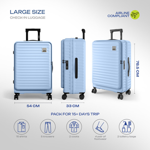 SAFARI Froniq 79 Expandable Check-in Suitcase 8 Wheels - 32 inch