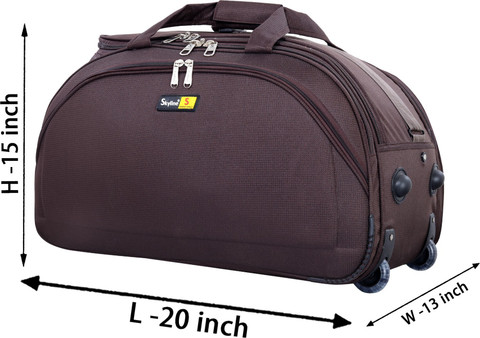 SKYLINE 20Inch Expandable Luggage Travel Trolley Bag With Wheels