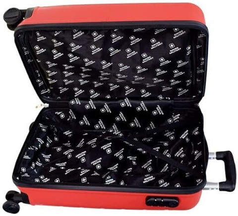 SWISS MILITARY Zest Luggage Bag, Textured Hard-Sided Overnighter