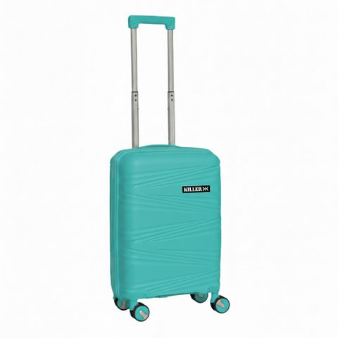 KILLER Small Cabin Suitcase 55cm 8-Wheel Teal Grey - Image 4