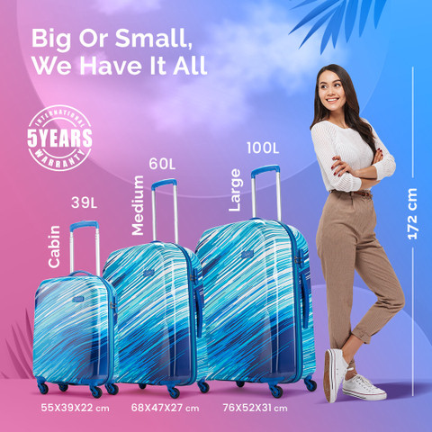 SKYBAGS Trnce 75 rdbody Trolley Bag Check-in Suitcase Wheels