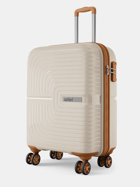 SAFARI Eclipse Neo 55 4W Luxury Beige Cabin Suitcase 8 Wheels - 22
