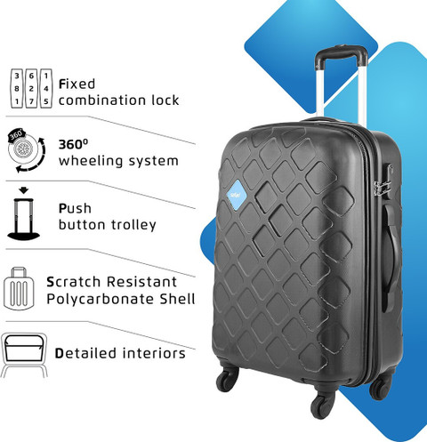 SAFARI MOSAIC 65 Check-in Suitcase Wheels 26 inch BLACK
