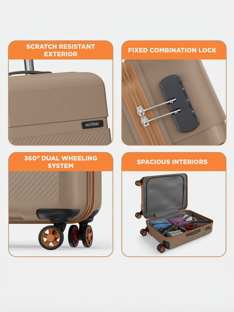 SAFARI Fury 55/66/75 4W Fossil Cabin & Check-in Set 8 Wheels - 30