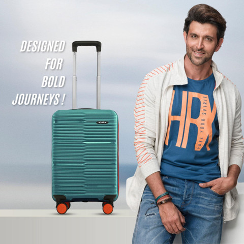 HRX by Hrithik Roshan Zanzibar Cabin Suitcase 8 Wheels - 22 inch