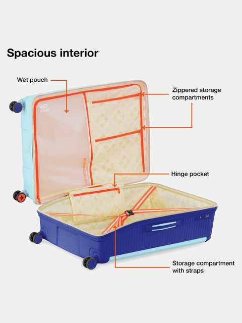 NASHER MILES Dubai TSA Lock Hard-Sided Polypropylene Check-in