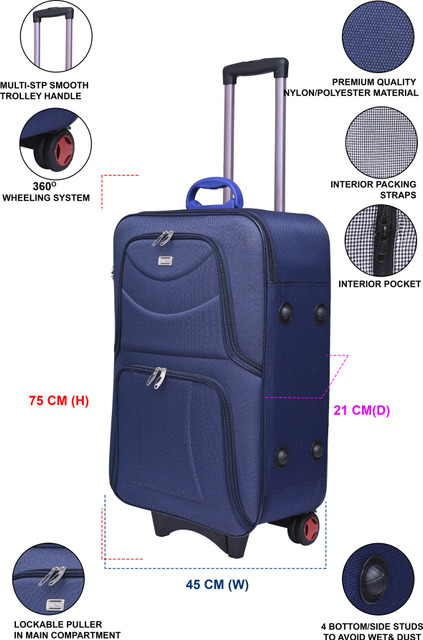 CITY BAG Medium Cabin Luggage bag(61cm)Travel bag Trolley Two