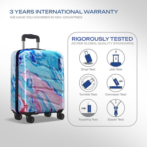 SAFARI Hue Weels Printed Trolley Bag Cabin Suitcase Wheels