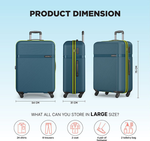 Safari Magnum Fury 75 Check-in Suitcase Wheels 30 Inches