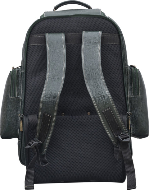 BRAND LEATHER Rolling Backpack Wheeled Laptop Backpack for Travel