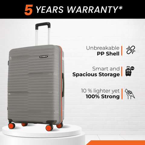 HRX by Hrithik Roshan Zanzibar Check-in Suitcase 8 Wheels - 26