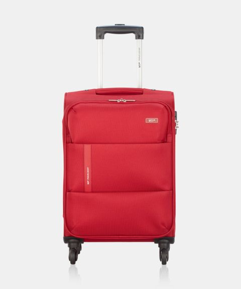 VIP Small Cabin Suitcase (57.5 cm) 4 Wheels - Widget 58 - Softbody Trolley Bag - Red - Image 5